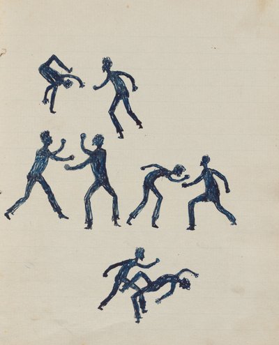 Men Boxing by Tommy McRae
